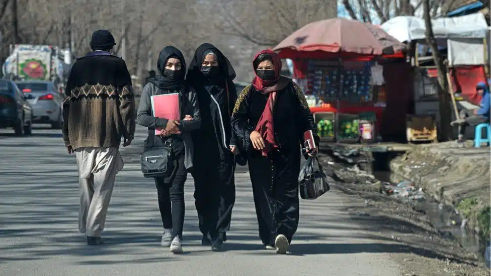 Woman's education is banned by Taliban