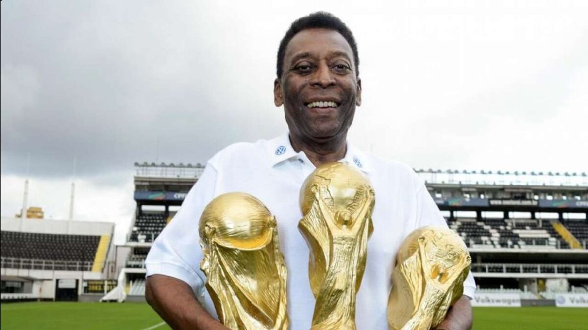 Pele is the only player to win 3 World Cups in History