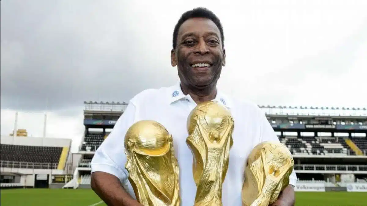 Pele is the only player to win 3 World Cups in History