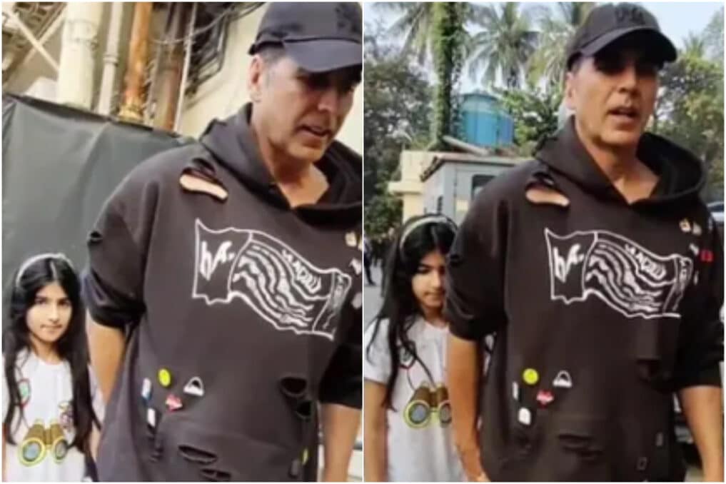 Akshay took his daughter Nitara