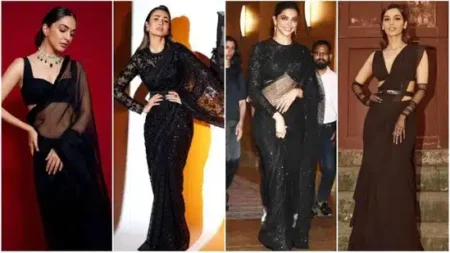 Black Saree Trend