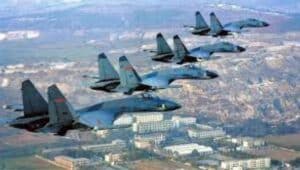 Chinese warplanes over Taiwan's air defence zone