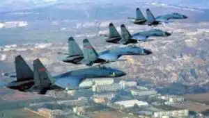 Chinese warplanes over Taiwan's air defence zone