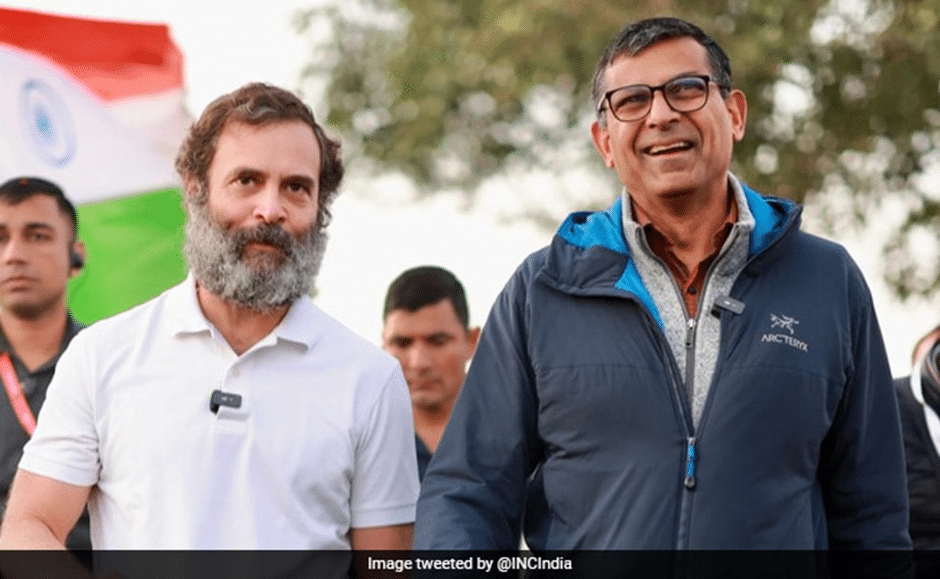 Rahul Gandhi with Ex’ governor of RBI Raghuram Rajan 