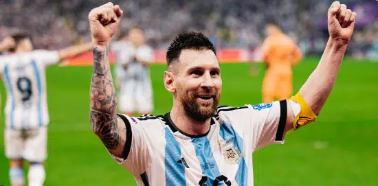 Lionel Messi excitement