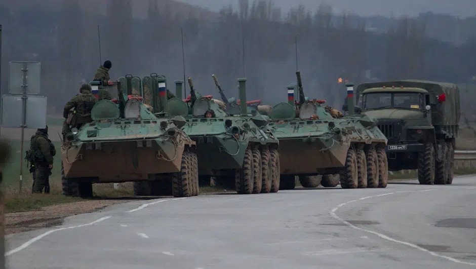 Russian tanks invasion of Ukraine