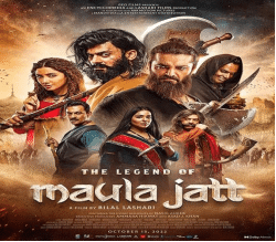 The official poster of  The legends of Maula Jatt 