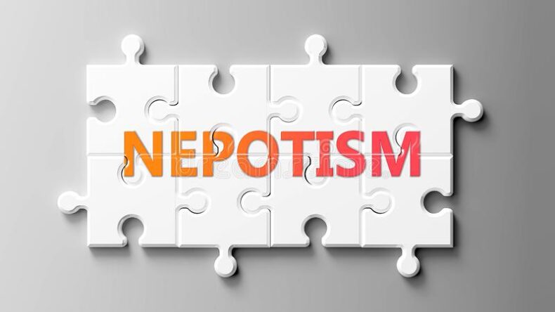 Nepotism and its manifestation in various dimensions.