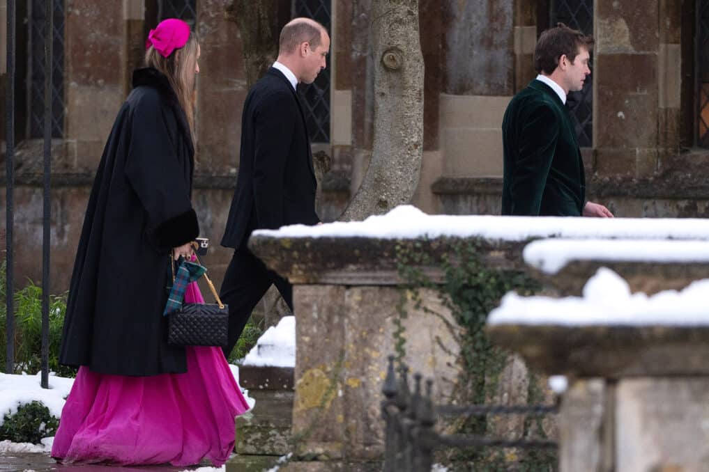 Prince William attends exes wedding