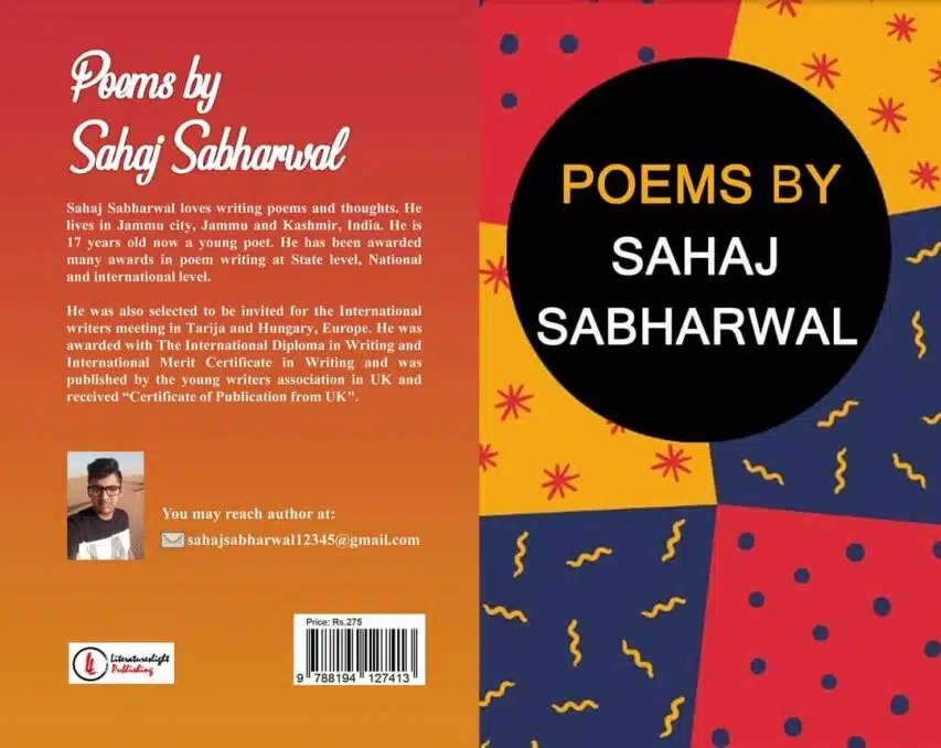 Poems by Sahaj Sabharwal
