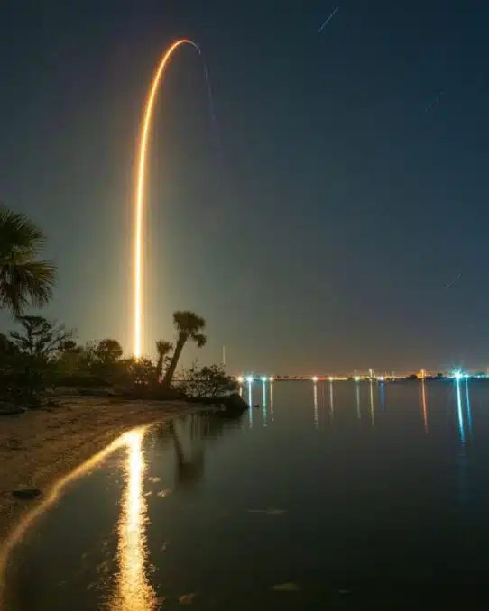 SpaceX Long Exposure photograph