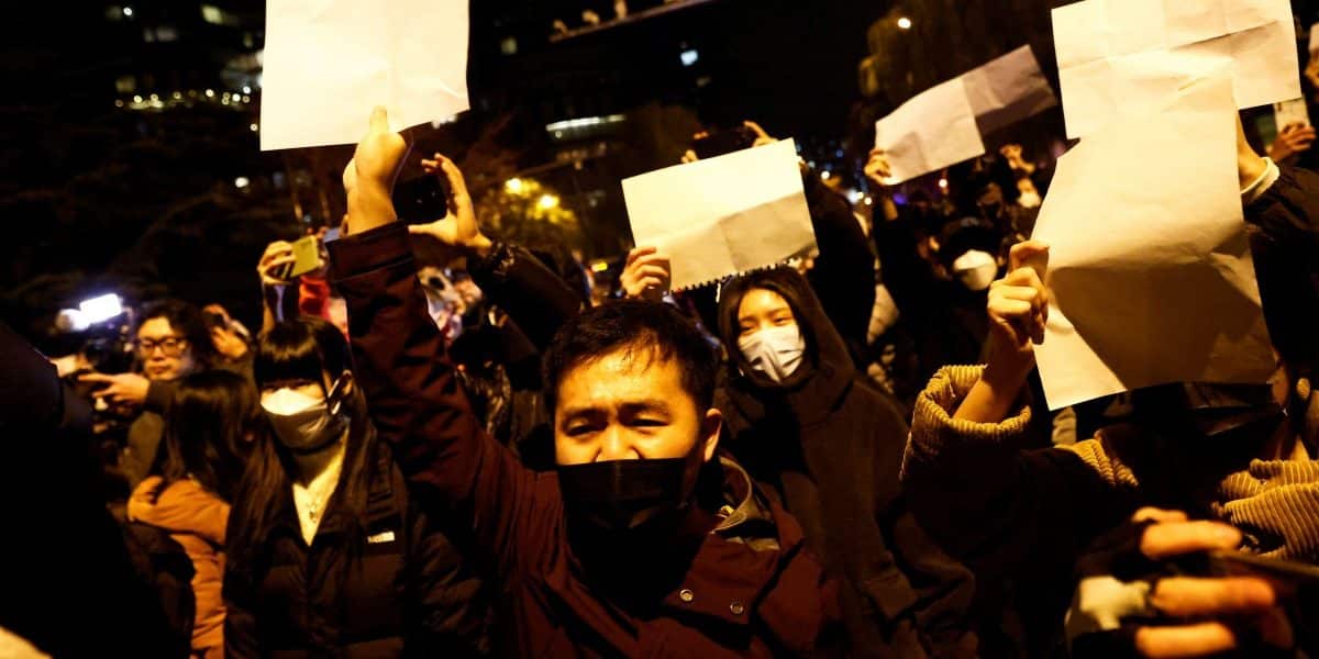 Protests by people in China lead them to drop on Zero Covid Strategies