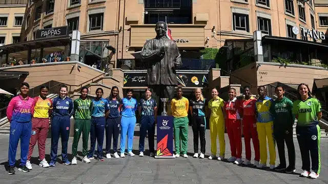 Captains of teams participating in the ICC U-19 Women's World Cup.