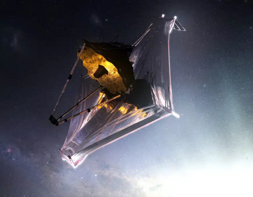 Webb Telescope in space