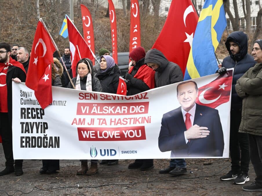 President Erdogan's supporters got down on the street after the Burning of the Quran Incident