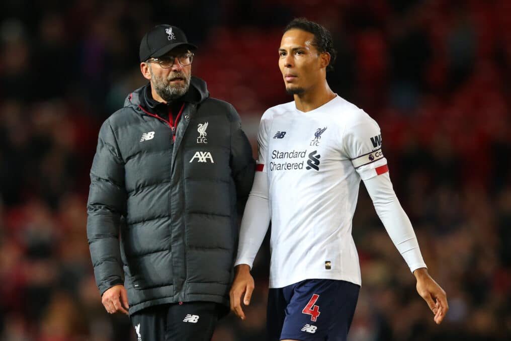 Virgil Van Dijk and Jurgen Klopp