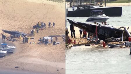 Two Helicopters Collide in Mid-Air over Australian beach, 4 Dead - Asiana Times