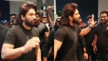 Allu Arjun at Vizag Airport