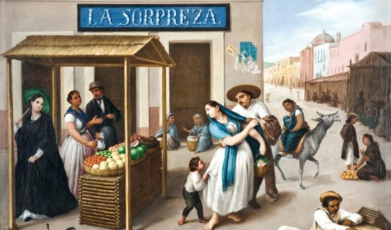 José Agustín Arrieta, La Sorpreza (detail), 1850. Oil on canvas. Museo Nacional de Historia, INAH, Mexico City.