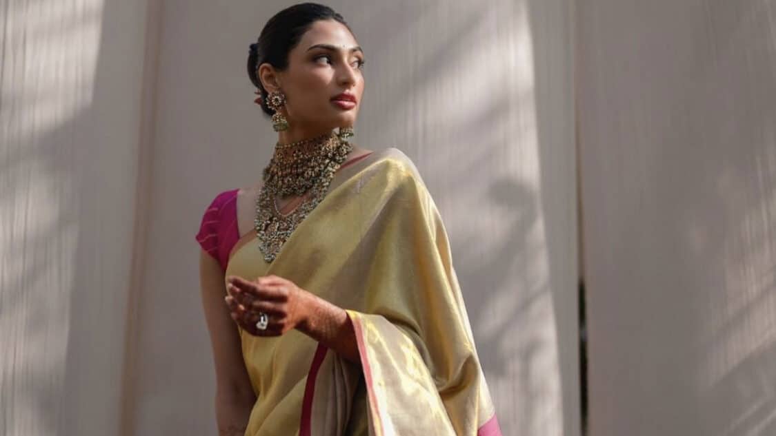 Athiya Shetty looks like a vision to behold at her Muhurtham ceremony 