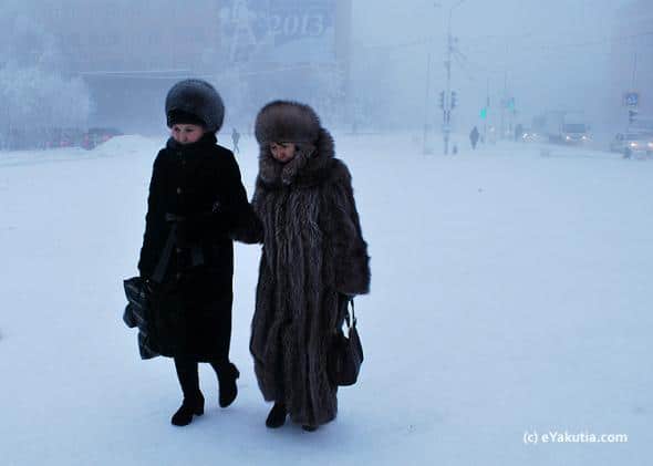 Temperatures drop in Yakutsk