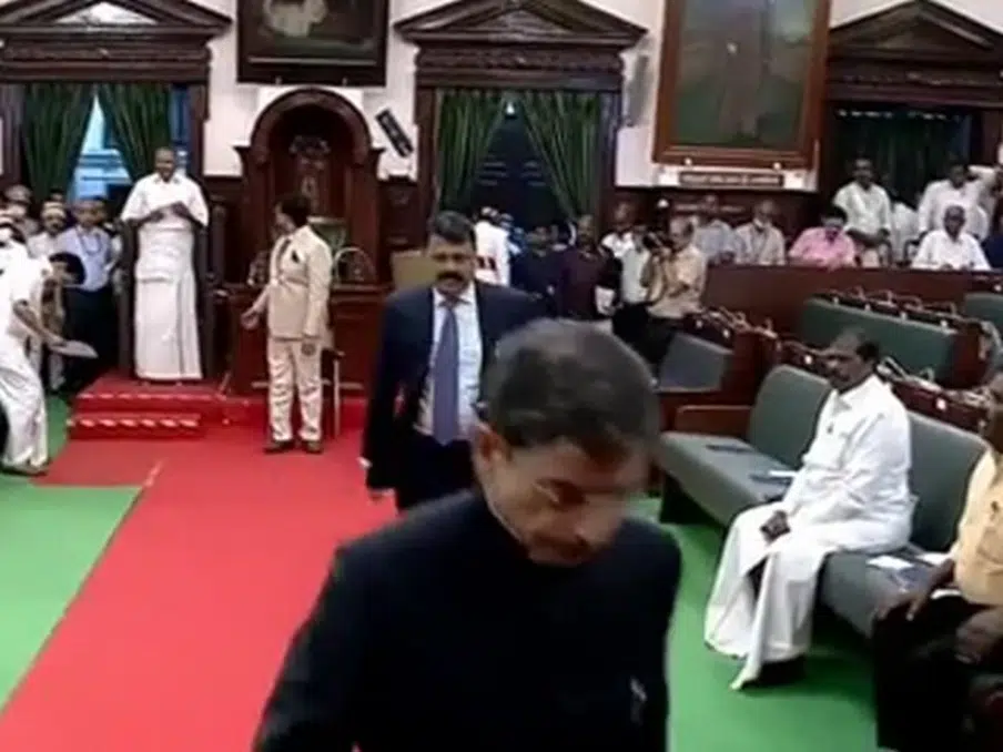 Tamil Nadu Governor RN Ravi walked out of the state assembly on Monday after chief minister MK Stalin moved a resolution