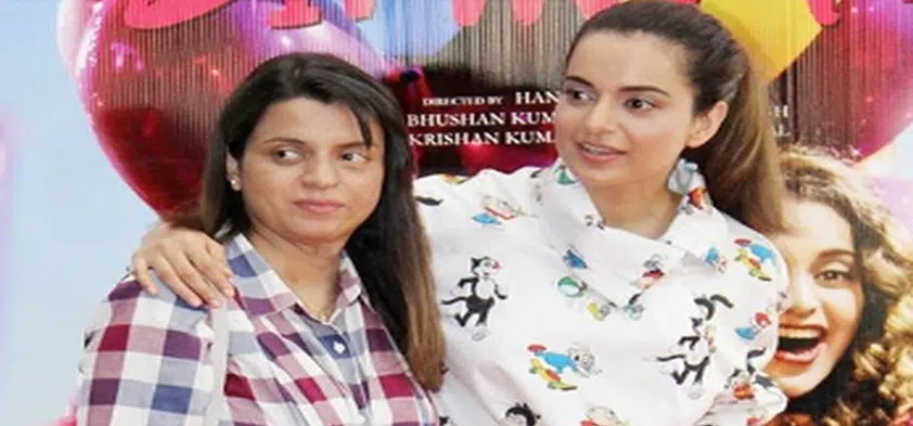Kangna Ranaut with her Sister Rangoli Chandel