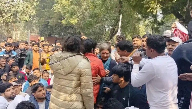Top wrestlers participated in a protest against WFI president