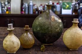 ancient attar storing bottles