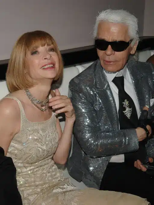 Anna Wintour and Karl Lagerfeld 