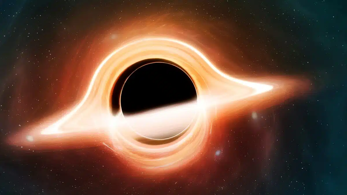 illustration of a black hole.