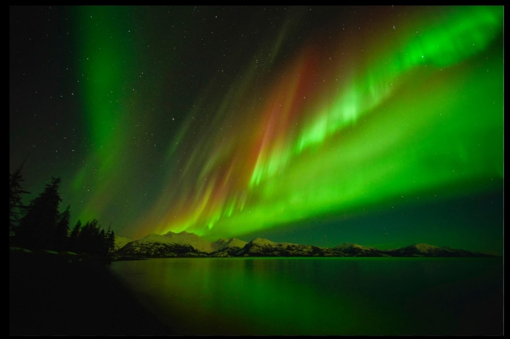 Auroras Splendor over Alaska on valentine's day Feb 14. - Asiana Times