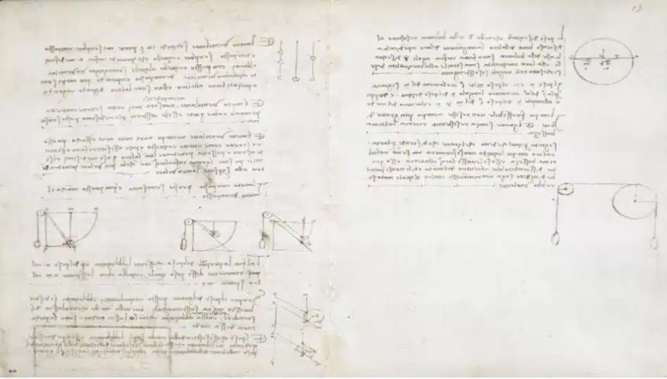 Aspects of gravity known by Leonardo da Vinci