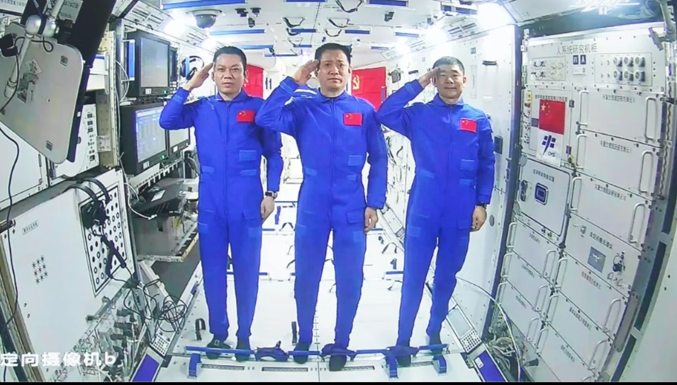 cargo ship and astronauts were sending by China.