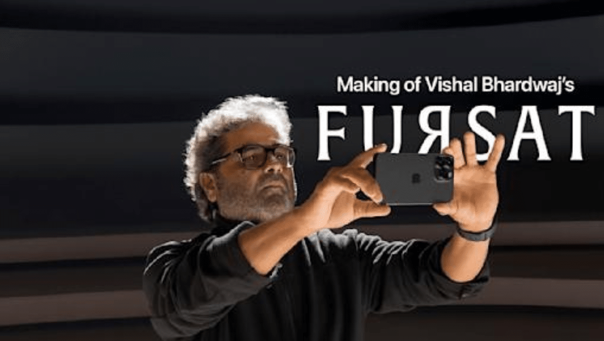 Director Vishal Bhardwaj shooting with iPhone-14 pro

