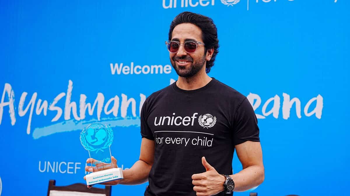 Ayushmann Khurrana becomes "UNICEF" National Ambassador