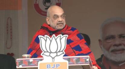 In Nagaland, Amit Shah spoken about an election rally
