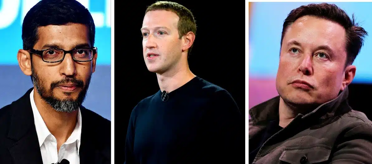 Figure 1 CEO of Alphabet: Sundar Pichai, CEO of Meta: Mark Zuckerberg, CEO of Twitter: Elon Musk