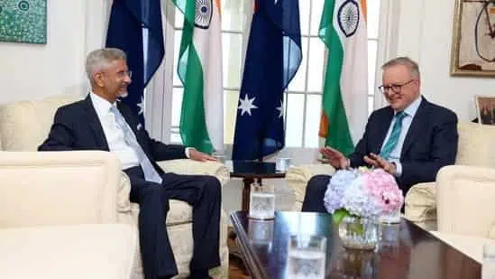 EAM S.Jaishankar in a meeting with Australia Prime Minister Anthony Albanese(image source: ANI)