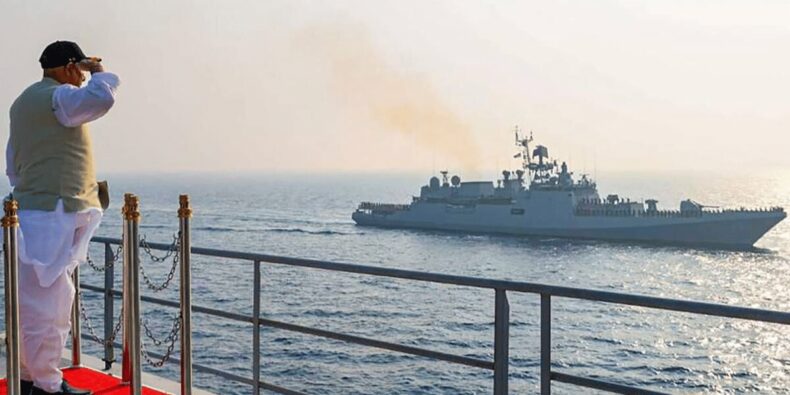 Emerging security challenges in maritime domain requires developing futuristic capabilities. (Image source :PTI)