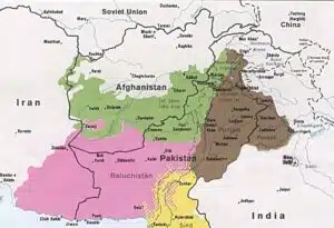 Image of a map of Balochistan