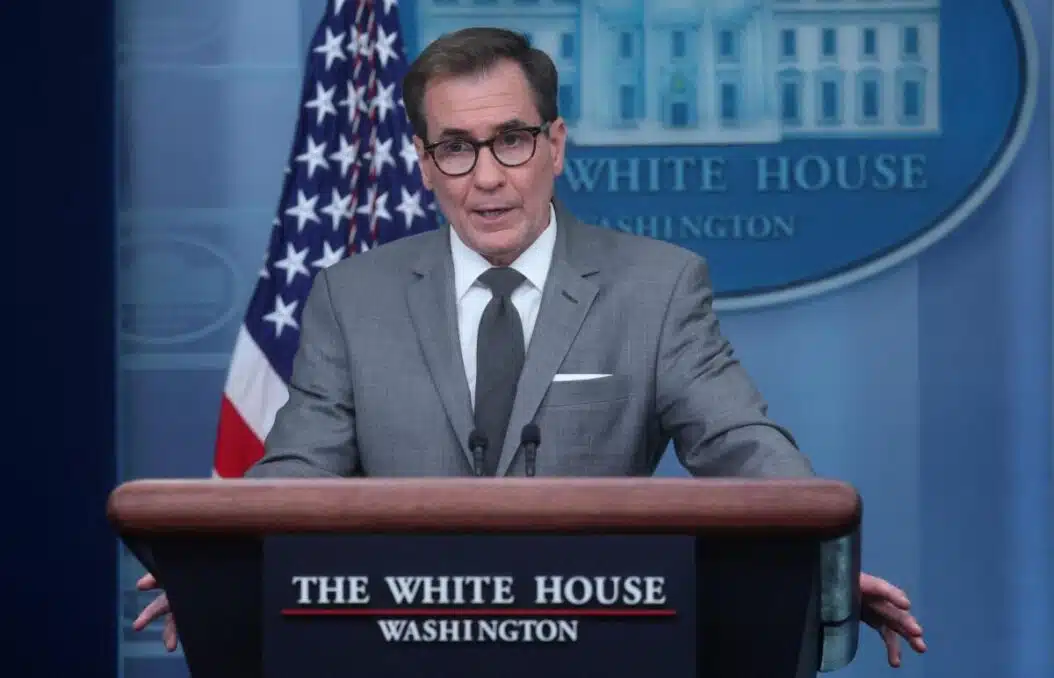 John Kirby in a White House press briefing