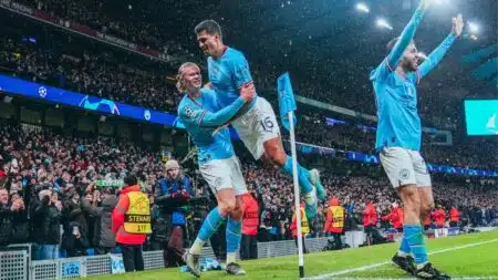 Manchester City beats RB Leipzig last night in UCL Round of 16