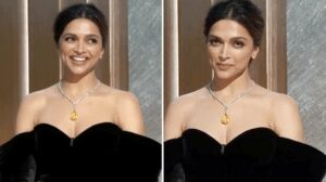 Deepika Padukone in a black gown