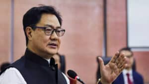 Kiren Rijiju speaking about Indian Judiciary.