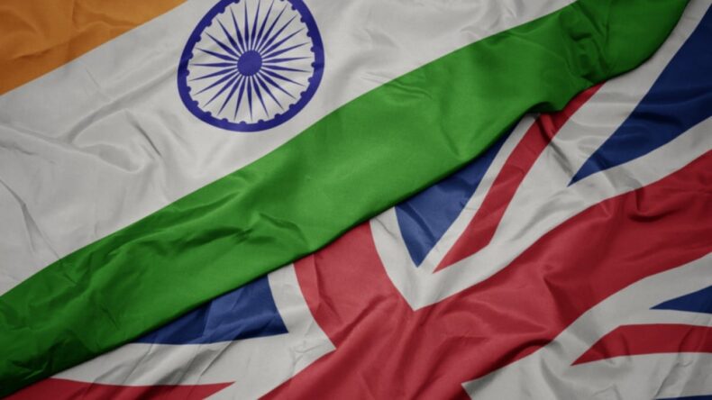 India and UK flags