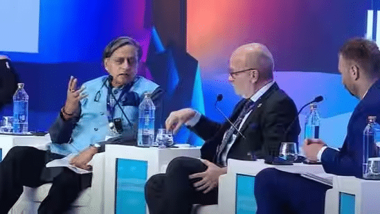 Shashi Tharoor attended Raisina Dialogue in New Delhi (image source : HT)