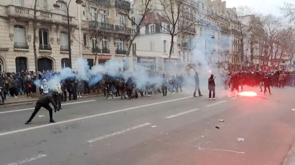 protests in France
