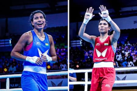 nikhat Zareen and Lovlina bow to the Indian Audience as they advance to semis