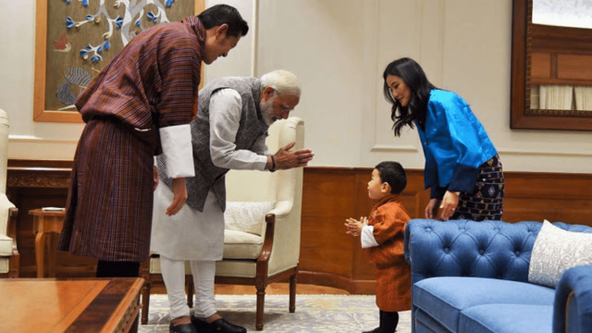 India welcomes Bhutan's King.